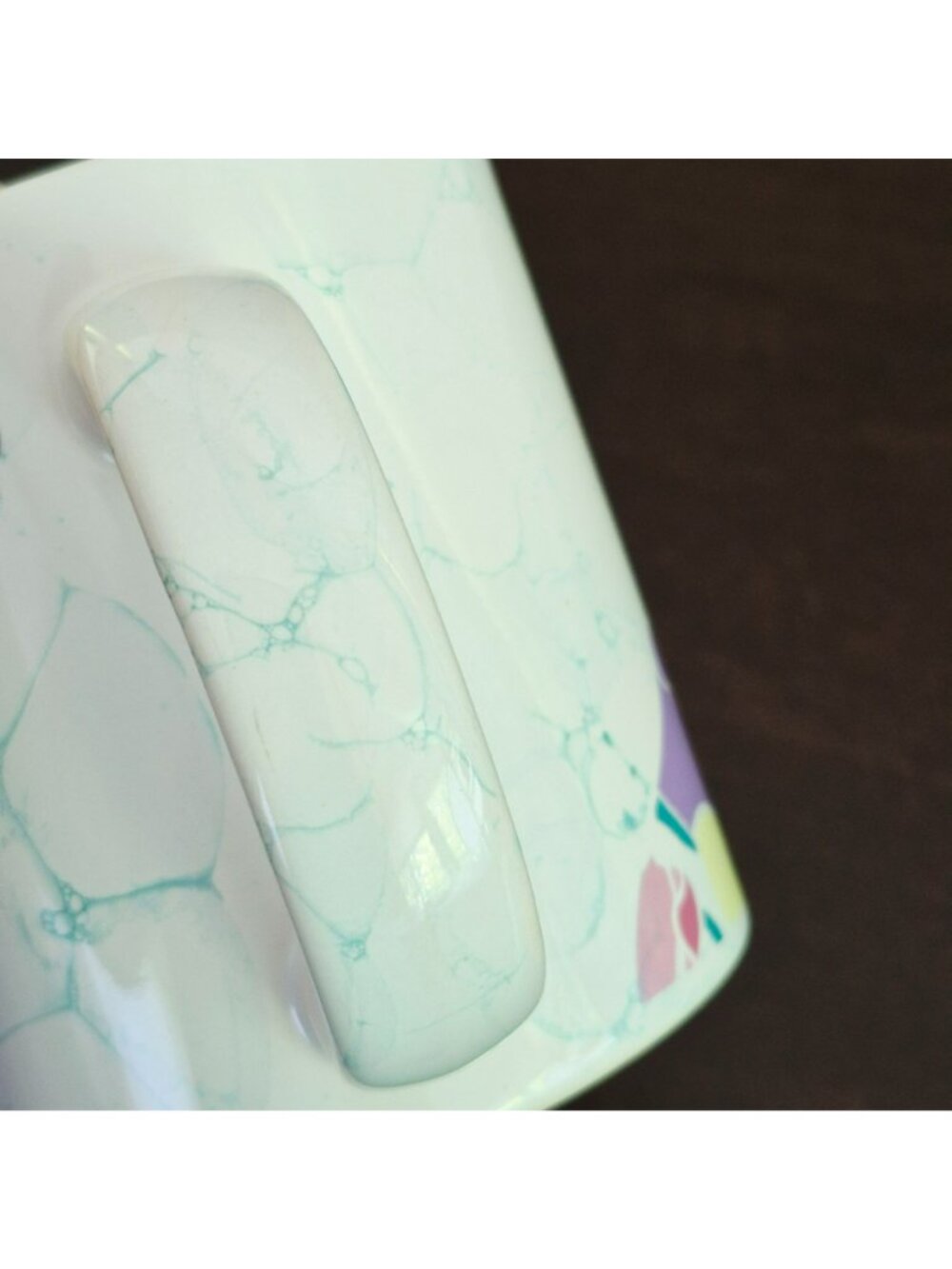 Vintage Waechtersbach Pastel Floral Coffee Mug, Earthenware, W. Germany Mark - Picture 4 of 9